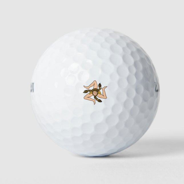 Balles De Golf Sicile Italie (Devant)