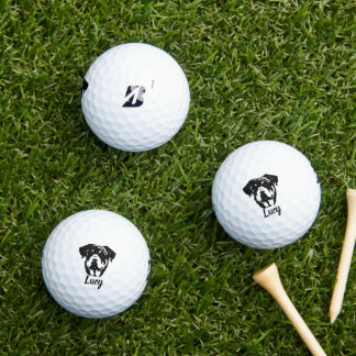 Balles De Golf Signature de nom personnalisé Rottweiler