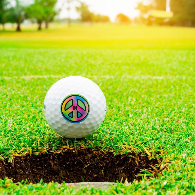 Balles De Golf Signature de paix initiale personnalisée (Créateur téléchargé)