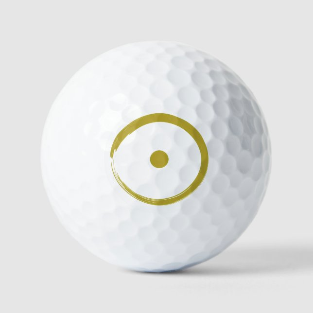 Balles De Golf Signe astrologique - Bouddhisme Zen Circle 3 (Recto)