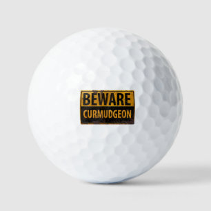 Balles De Golf SIGNE d'avertissement de danger de métal rouillé B
