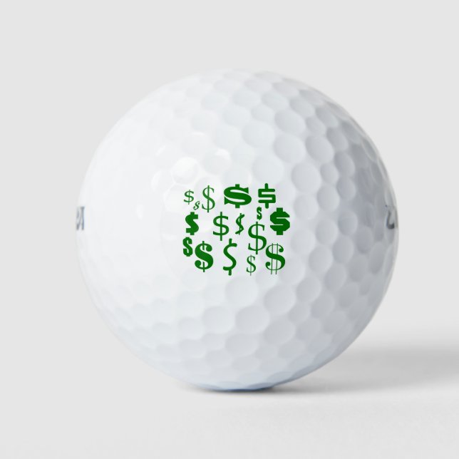 Balles De Golf Signes dollar (Devant)
