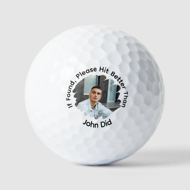 Balles De Golf S'Il Est Trouvé S'Il Vous Plaît Frapper Mieux Que  (Recto)