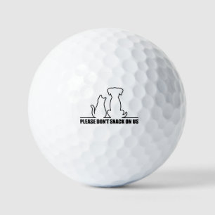 Balles De Golf S'il vous plaît, ne nous grignez pas, ils mangent
