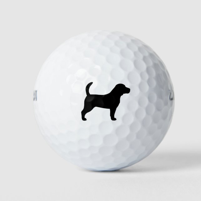 Balles De Golf Silhouette beagle (Devant)