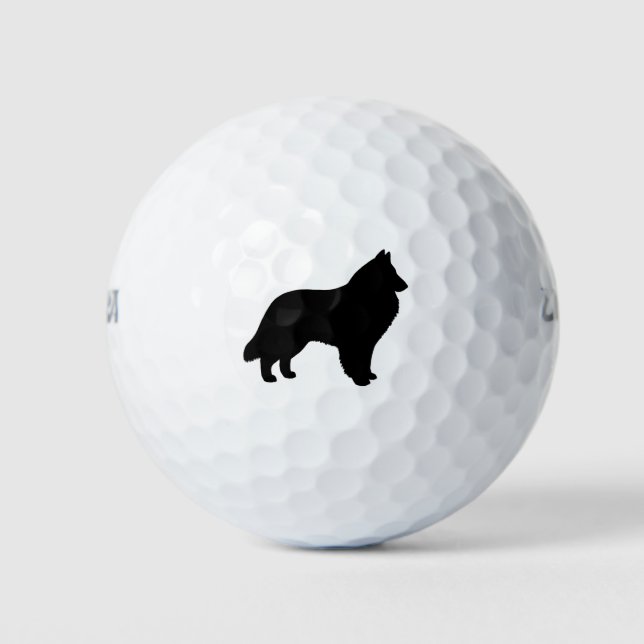Balles De Golf Silhouette de Belgique (Devant)