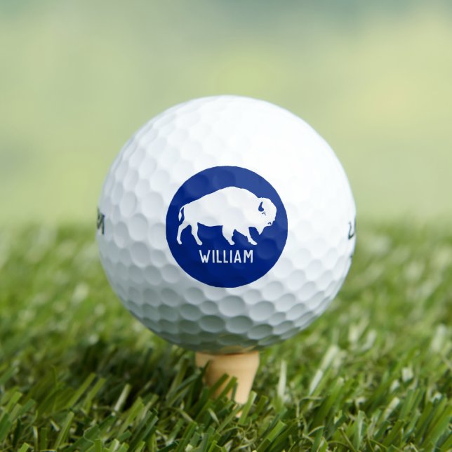 Balles De Golf Silhouette de buffle avec nom personnalisé (T-shirt Insitu)