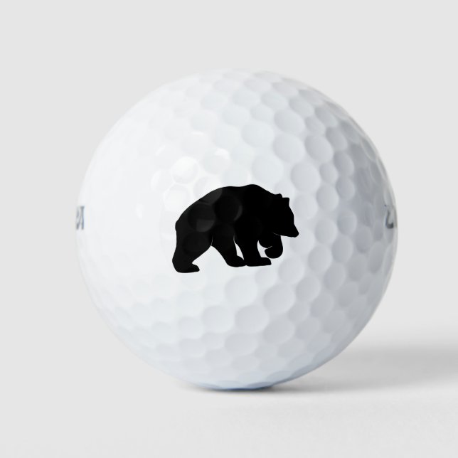 Balles De Golf Silhouette de l'ours (Devant)