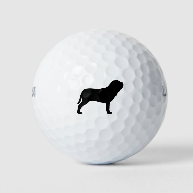 Balles De Golf Silhouette de Mastiff Napolitain (Devant)