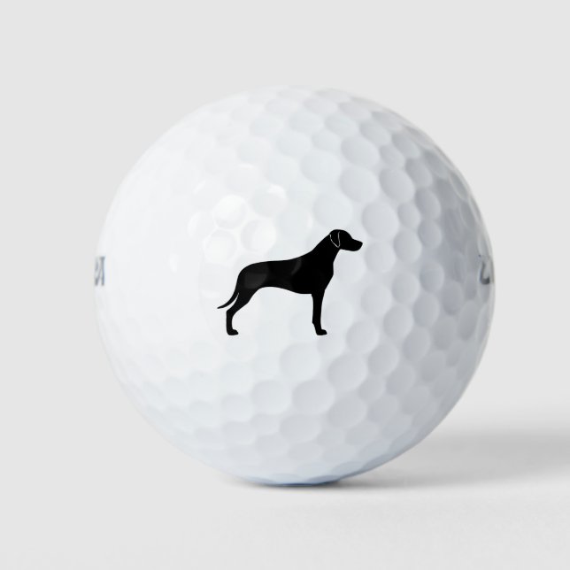 Balles De Golf Silhouette de Rhodesian Ridgeback (Devant)