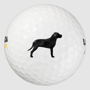 Balles De Golf Silhouette de Terrier Pit Bull Américain