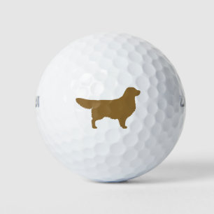 Balles De Golf Silhouette du Rétrieur d'or race de chiens