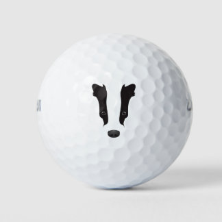 Balles De Golf Silhouette du visage du Badger