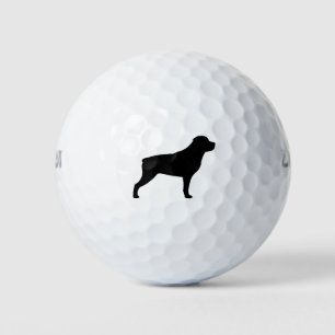 Balles De Golf Silhouette Rottweiler