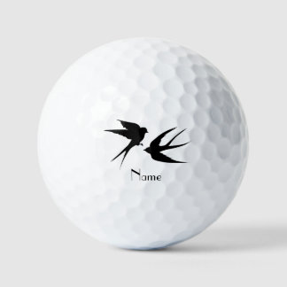 Balles De Golf Silhouettes d'oiseaux hirondelles Thunder_Cove