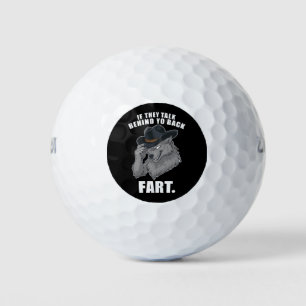 Balles De Golf S'Ils Parlent Derrière Le Dos Fart Mème Drôle