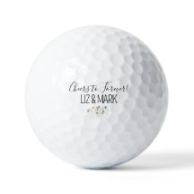 Simple Fleur sauvage Golf Ball Wedding Faveur
