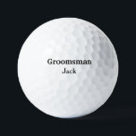 Balles De Golf SIMPLE MINIMAL ajouter votre nom toiletteur person<br><div class="desc">conception</div>