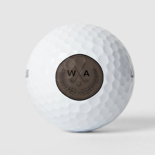 Balles De Golf Simple Moderne Monogramme Golf Club Balls