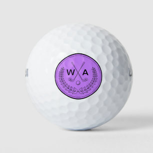 Balles De Golf Simple Moderne Monogramme Golf Club Balls