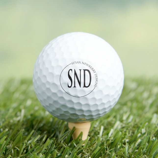 Balles De Golf Simple Round Custom Logo Business (Créateur téléchargé)