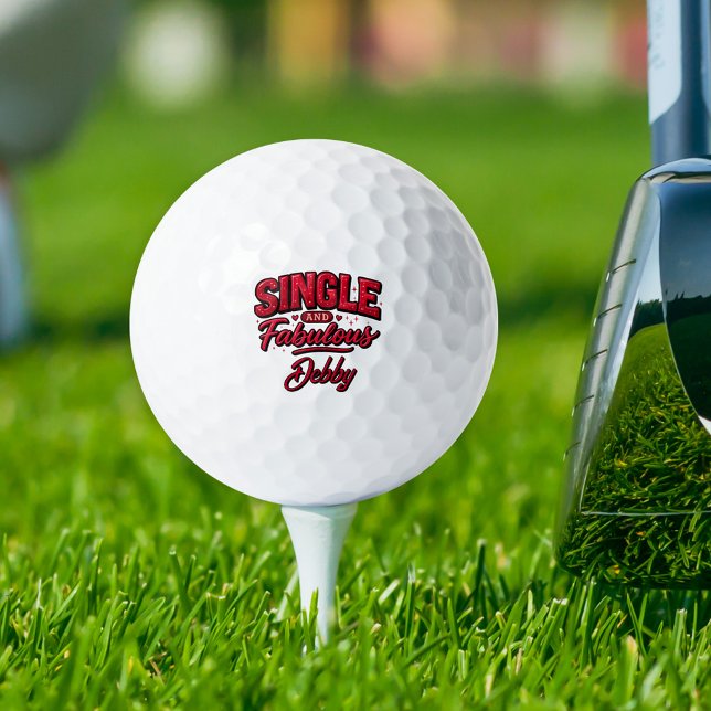 Balles De Golf Single and Fabulous Anti Valentines Day (Créateur téléchargé)