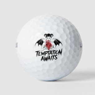 Balles De Golf Sinister Gothic Demon Design - Tentation Attend