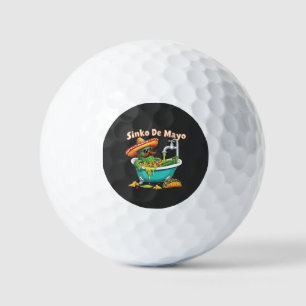 Balles De Golf Sinko de Mayo"Funny Cinco de Mayo Cactus