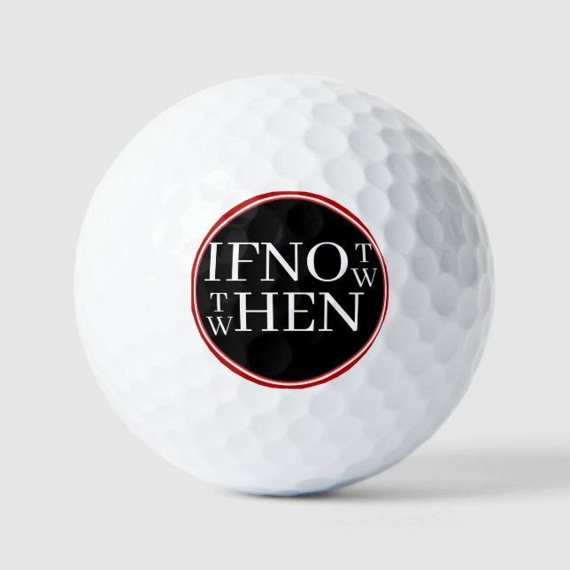 Balles de golf sinon maintenant (Recto)