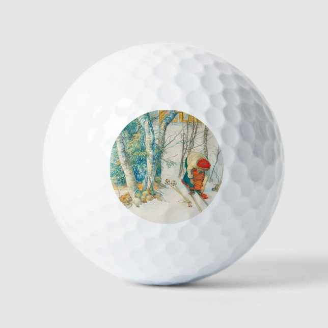 Balles De Golf Ski d'hiver par Carl Larsson (Recto)