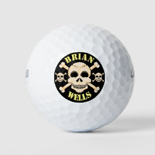 Balles De Golf Skull & Crossbones Customisés Golf Balls