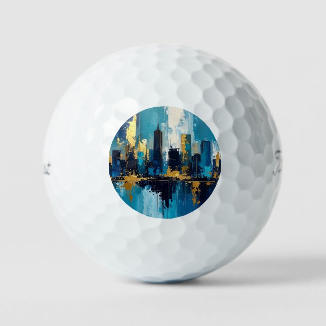 Balles De Golf Skyline View Golf Balls (Recto)