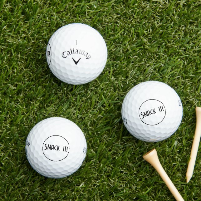 Balles De Golf Smack It Funny Golf Balls (Herbe in situ)