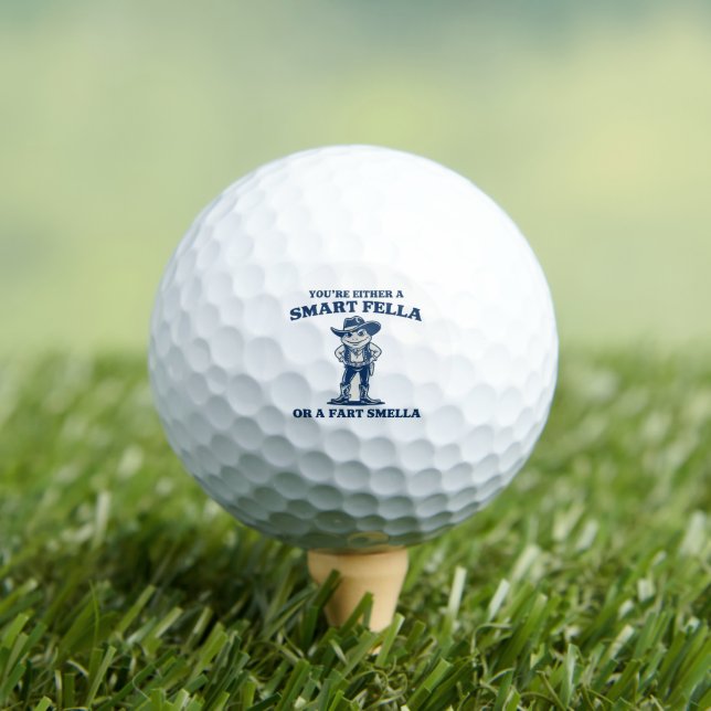 Balles De Golf Smart Fella ou Fart Smella Grenouille Rétro Mème D (T-shirt Insitu)