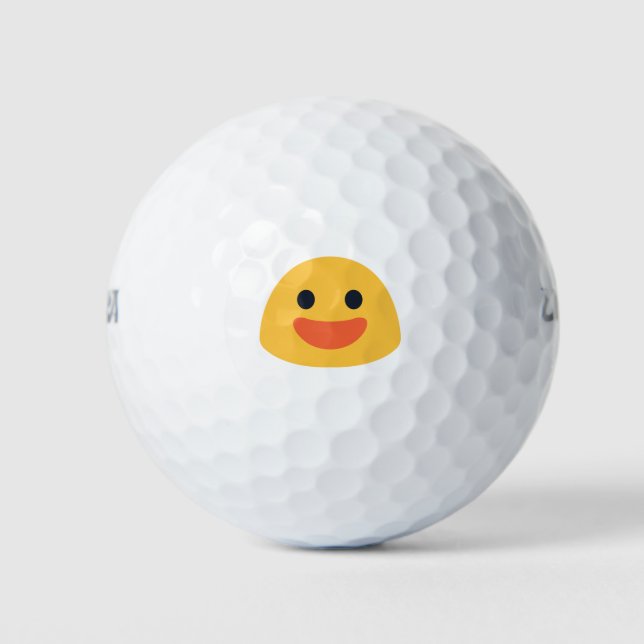 Balles De Golf Smile Emoji (Devant)