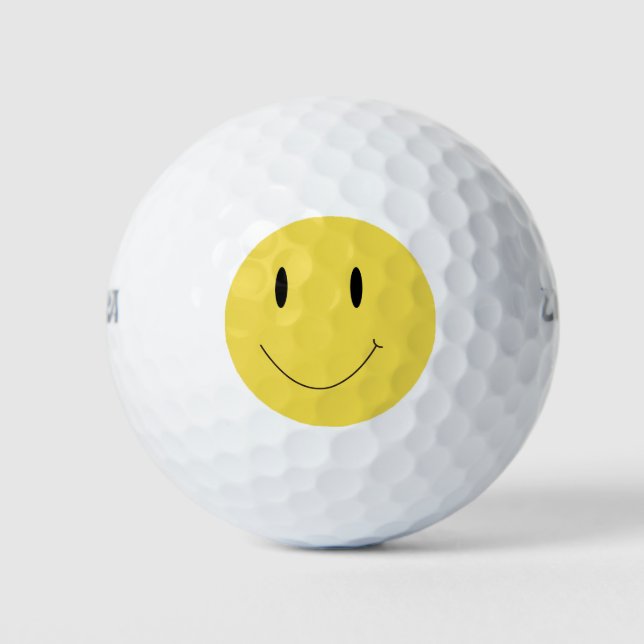 Balles De Golf Smile Yellow Happy Face 004 (Devant)