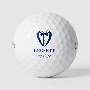 Balles De Golf Smoking bleu pour garçon et hommes d'honneur avec 