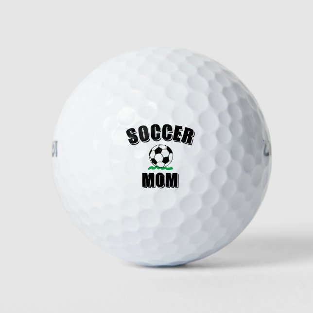 Balles De Golf Soccer Maman Dessin Et Texte (Devant)