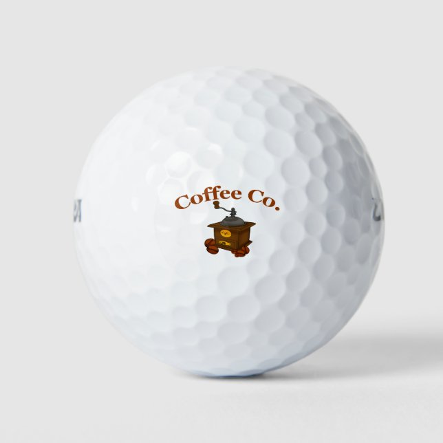 Balles De Golf société de café (Devant)