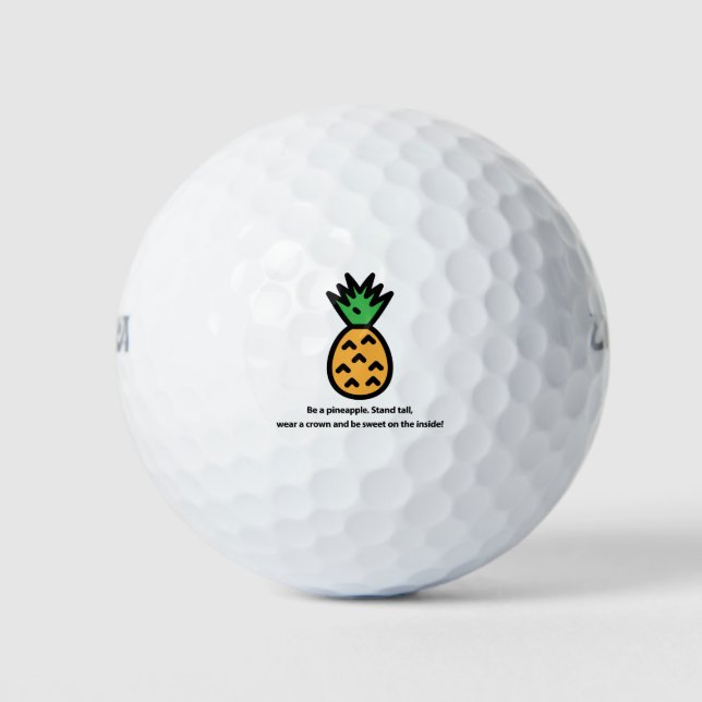 Balles De Golf Sois un ananas (Devant)
