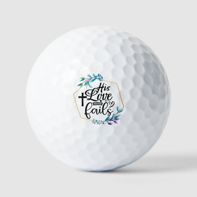 Balles De Golf Son Amour n'échoue jamais (Recto)