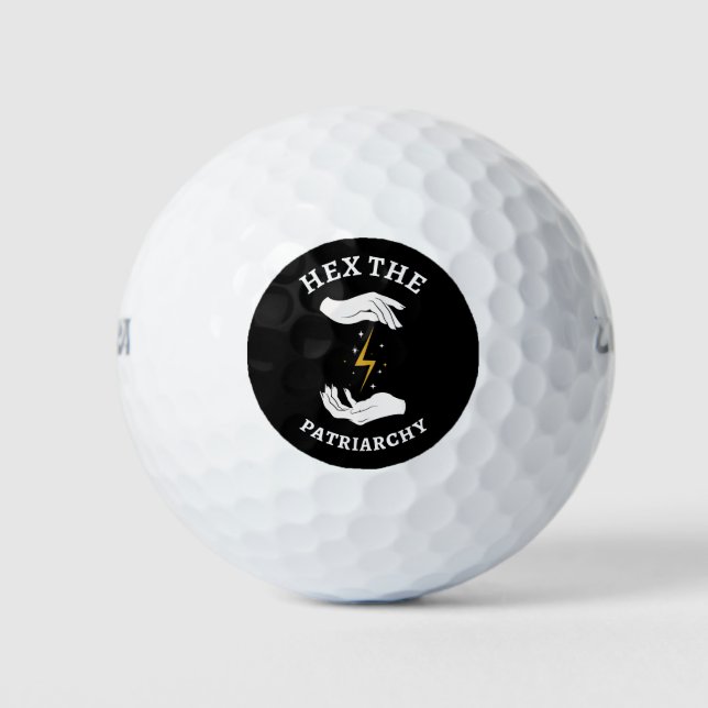 Balles De Golf Sorcière féministe - Hex Le Patriarcat I (Devant)