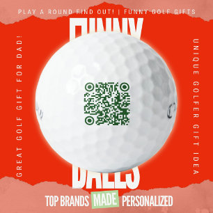 Balles De Golf Sortie de golf d'entreprise promo scannable QR Cal