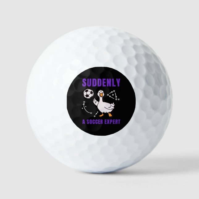 Balles De Golf Soudain un expert de football (Recto)