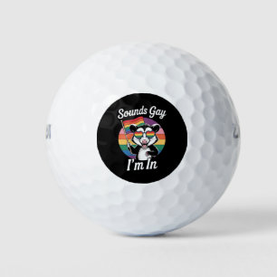 Balles De Golf Sounds Gay I'm In Possum Funny LGBTQ Pride Arc-en-