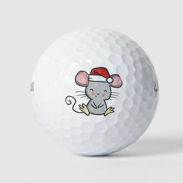 Balles De Golf souris de Noël (Devant)