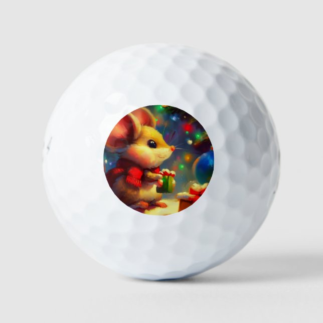Balles De Golf Souris de Noël (2) (Devant)