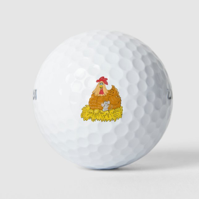 Balles De Golf Souris de poulet du pays (Devant)