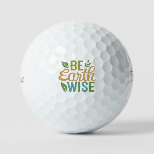 Balles De Golf Soyez Terre Sage (Recto)