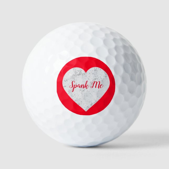 Balles De Golf SPANK ME Golf Balls (Recto)